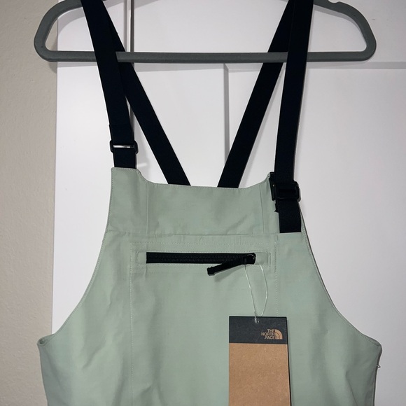 The North Face Dragline Bibs Women's Size M Short DryVent Misty Sage Ski Snow - Picture 4 of 8